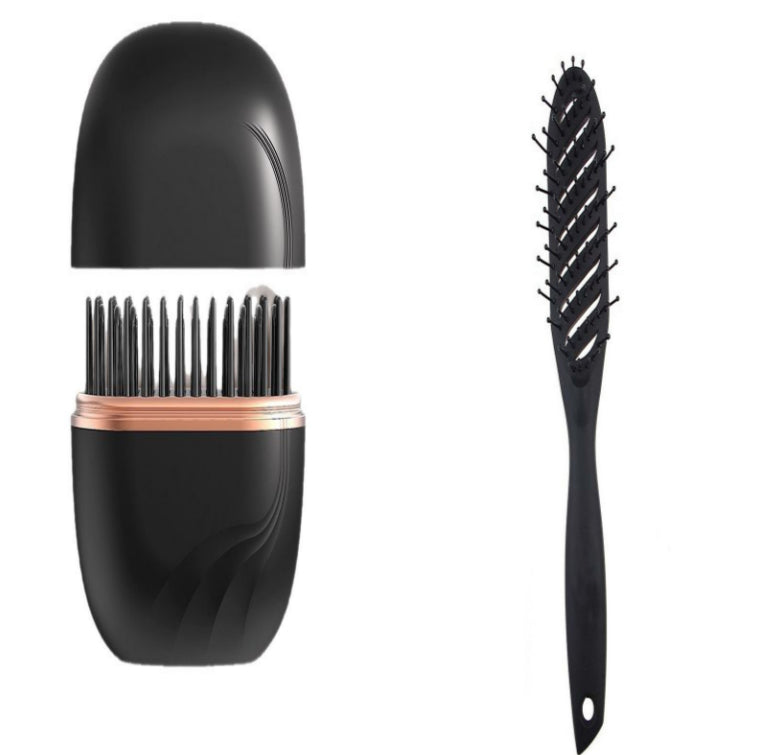 فرشاة فرد الشعر المحمولة للسفر والحقيبة
The Handy Cordless Mini Hair Straightening Comb