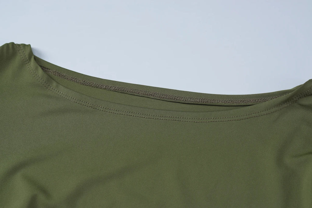 Dulzura Elegant Solid Long Sleeve Maxi Dress Bodycon Ruched Simple Women Clothes Cocktail Evening Party Dresses Y2K Wholesale