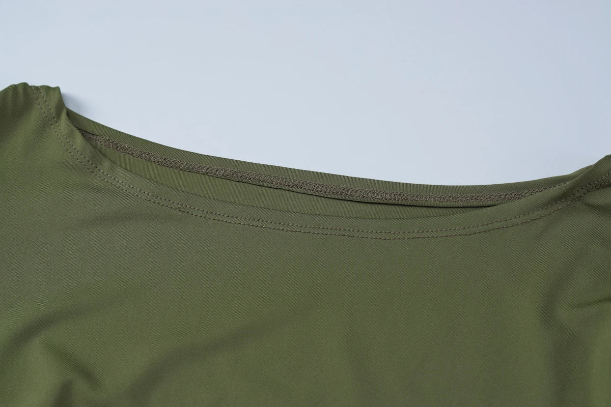 Dulzura Elegant Solid Long Sleeve Maxi Dress Bodycon Ruched Simple Women Clothes Cocktail Evening Party Dresses Y2K Wholesale