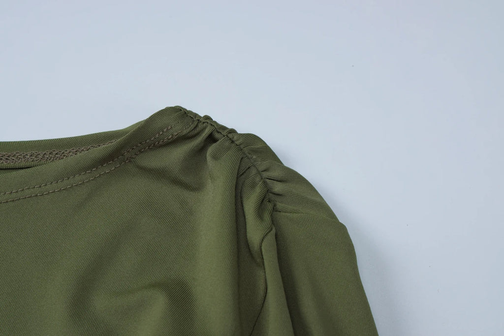 Dulzura Elegant Solid Long Sleeve Maxi Dress Bodycon Ruched Simple Women Clothes Cocktail Evening Party Dresses Y2K Wholesale